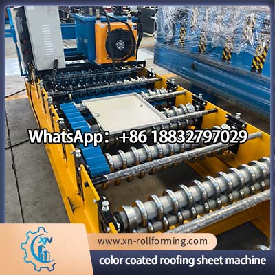 Industrial color coated roof sheet production line for steel roofing panel manufacturing