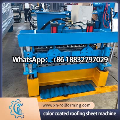 Industrial color coated roof sheet production line for steel roofing panel manufacturing