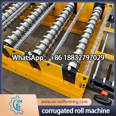 Heavy duty corrugated roofing sheet machine for commercial construction materials