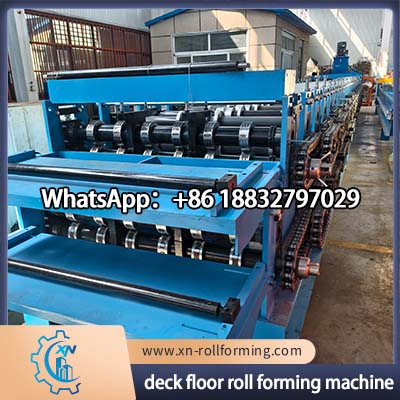 High efficiency floor deck sheet roll forming machine with PLC control