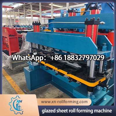 PLC controlled glazed tile sheet manufacturing machine for construction materials