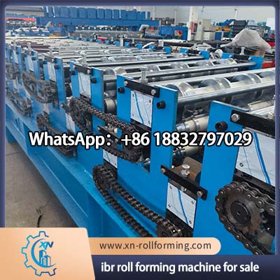 Automatic IBR roofing sheet machine with PLC control and hydraulic cutting