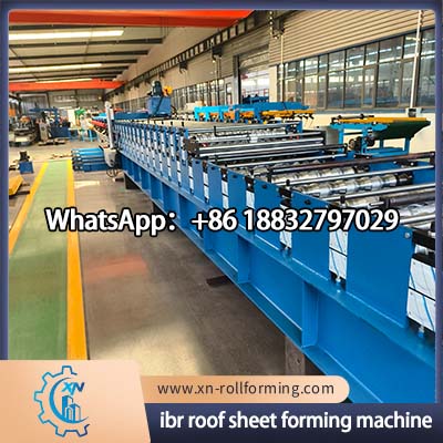 High precision IBR roofing sheet machine with hydraulic cutting system