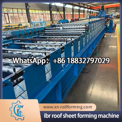 Heavy duty IBR roofing sheet production line for galvanized steel coils