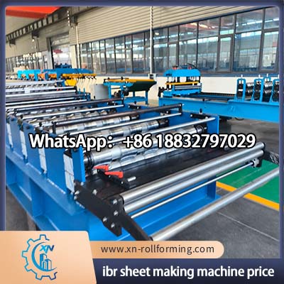 High speed IBR roll forming machine for galvanized steel roofing panels