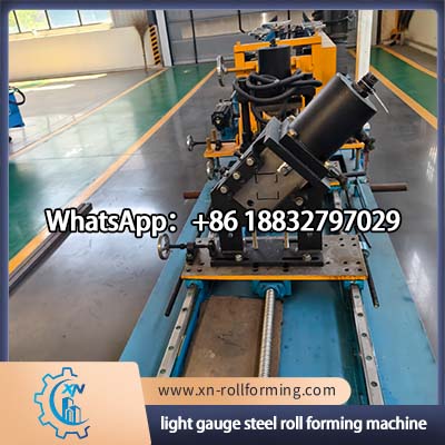 Light gauge steel roll forming machine for C channel and U channel production