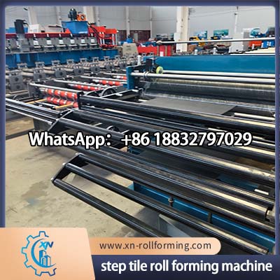 Industrial step tile roofing machine for PPGI and galvanized steel coils