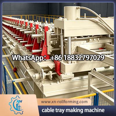 High efficiency cable tray roll forming machine for electrical cable management
