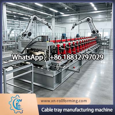 High efficiency cable tray manufacturing machine for galvanized steel cable trays