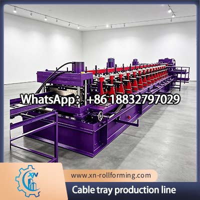 Industrial cable tray manufacturing line for galvanized steel cable trays