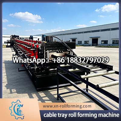 Cable tray roll forming machine for automatic electrical cable tray production line