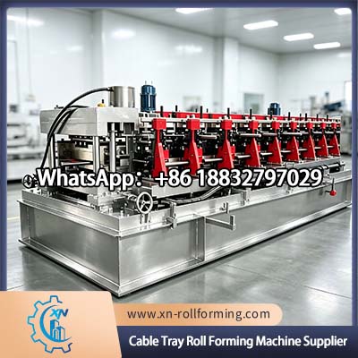 Industrial cable tray roll forming machine supplier for galvanized steel cable tray manufacturing