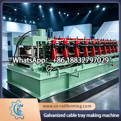 PLC controlled cable tray roll forming machine for metal cable management systems