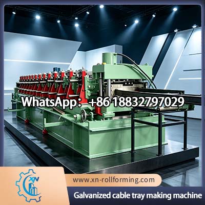 Automatic cable tray roll forming machine for industrial cable tray production