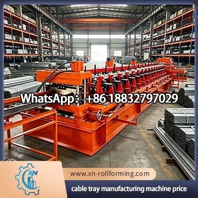 Industrial cable tray roll forming machine for galvanized steel cable tray production