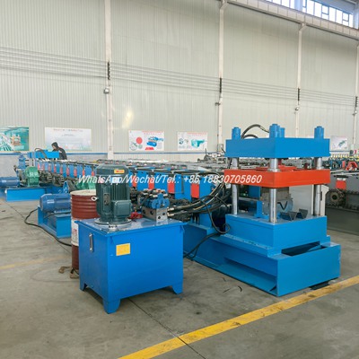 Automatic W Beam Highway Guardrail Roll Forming Machine