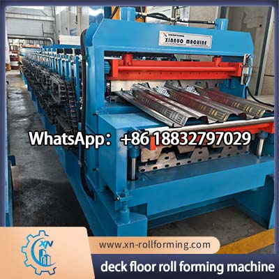 Fully Automatic Deck Floor Roll Forming Machine for Steel Floor Deck Sheet Manufacturing and Composite Flooring Systems