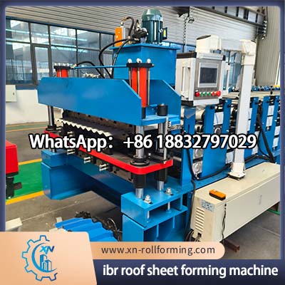 Fully Automatic IBR Roof Sheet Forming Machine for High Strength Metal Roofing Panel Manufacturing Production Line