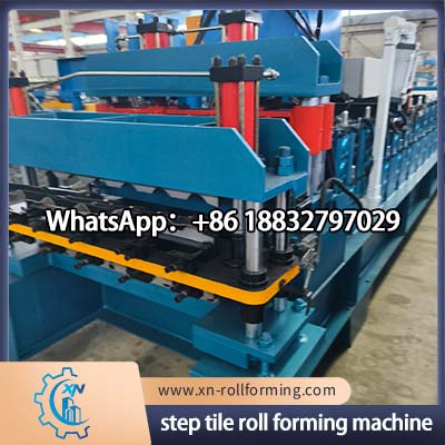 Fully Automatic Step Tile Roll Forming Machine for Steel Roof Tile Sheet Manufacturing and Architectural Roofing Production