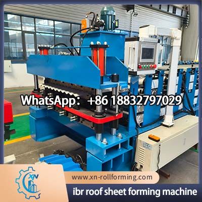 Fully Automatic IBR Roof Sheet Forming Machine for High Strength Metal Roofing Panel Manufacturing Production Line