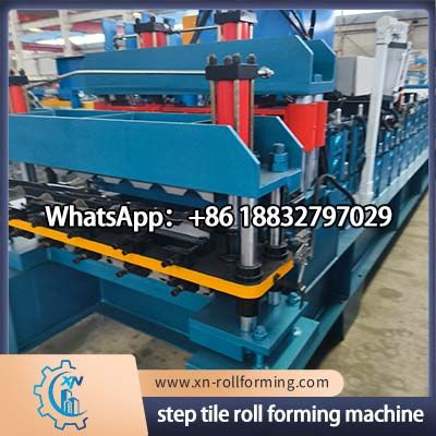 Fully Automatic Step Tile Roll Forming Machine for Steel Roof Tile Sheet Manufacturing and Architectural Roofing Production